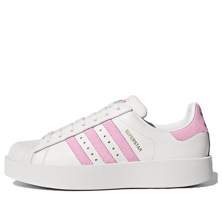 (WMNS) adidas originals Superstar Bold 'White Pink' BY9076