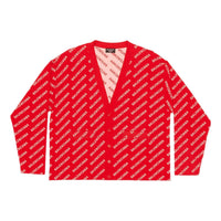 Balenciaga Mini Allover Logo Cardigan 'Red White' 699822T32336090