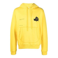 Off-White SS21 Casual Alphabet Printing Loose Fit Yellow OMBB074S21FLE0041910