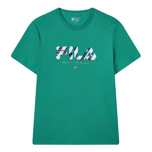 FILA Logo Letter Printing Sports Male Green F11M128105F-GN