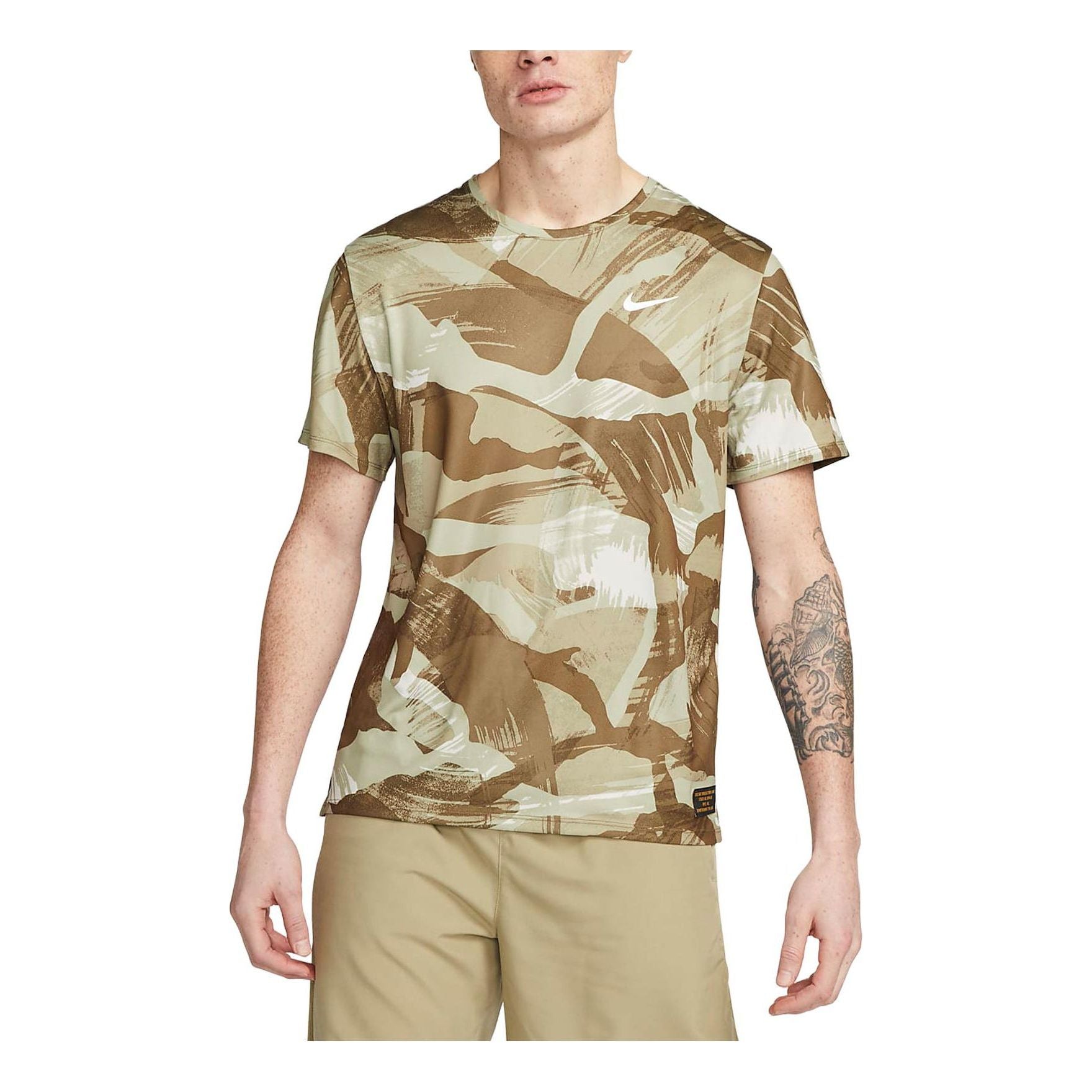 Nike Dri-Fit Miler Camouflage Running T-Shirt 'Hazel Rush' FD4053-242