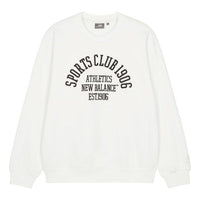 New Balance Sport Club Pullover Asia Sizing 'White Black' 5CD38491-IV