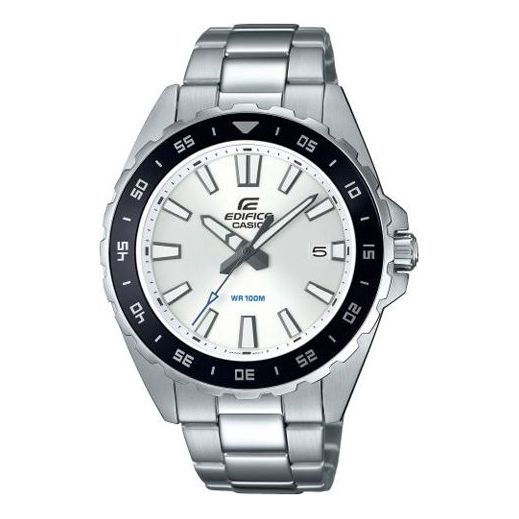CASIO Male EDIFICE Japan / South Korea Fashion Mens Silver Analog EFV-130D-7AVUEF