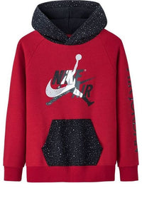 (GS) Air Jordan Jumpman Classics II Pullover Hoodie 'Red Black' JD2012095GS-013