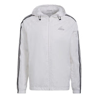 adidas Casual hooded Long Sleeves Jacket White HE4318