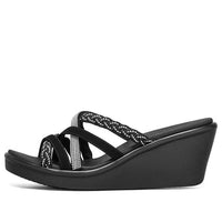 (WMNS) Skecher Rumble On Dreamy Days Sandal Black 119024-BLK
