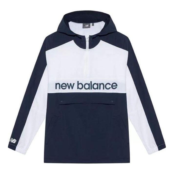 New Balance Colorblock Casual Jacket Asia Sizing 'White Navy' NA81N011-NV