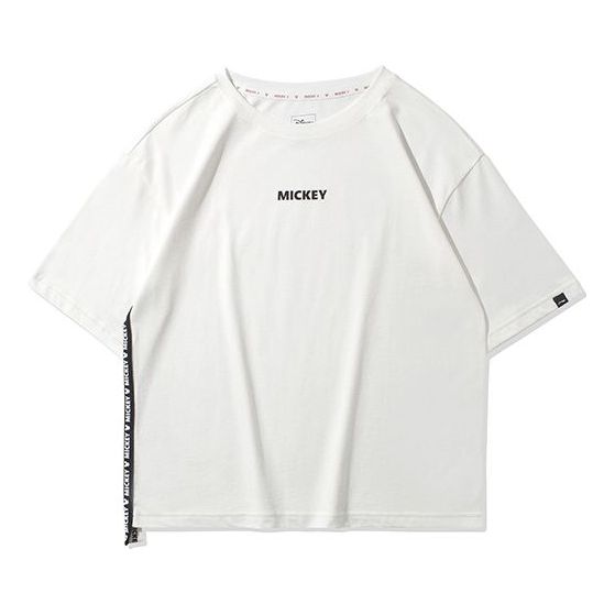 Li-Ning x Disney Crossover Loose Casual Sports Short Sleeve White ATSQ114-5