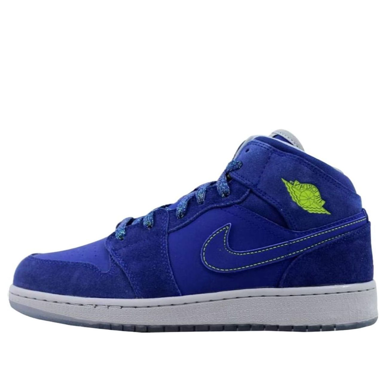 (GS) Air Jordan 1 Mid 'Deep Royal Blue' 555112-407