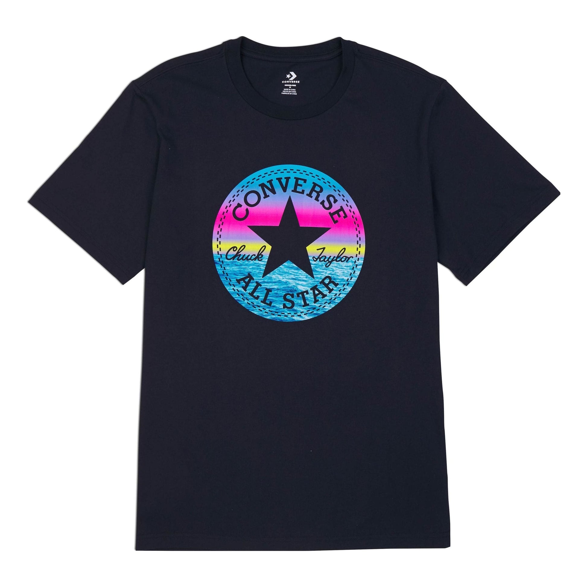 Converse Standard Chuck Patch Fill Tee Asia Sizing 'Black Multi' 10024948-A02