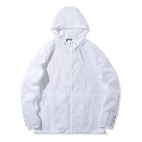 Li-Ning Solid Color Sports Hooded Jacket White AFDQ207-1
