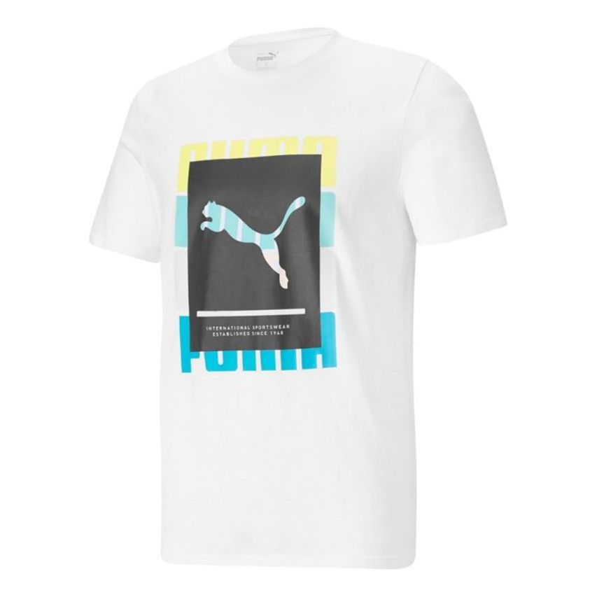 PUMA Summer Court Graphic T-Shirt 'White' 845864-02