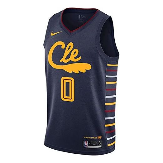 Nike Cle NBA City Edition Swingman T-Shirt Jersey For Men Navy AV4630-420