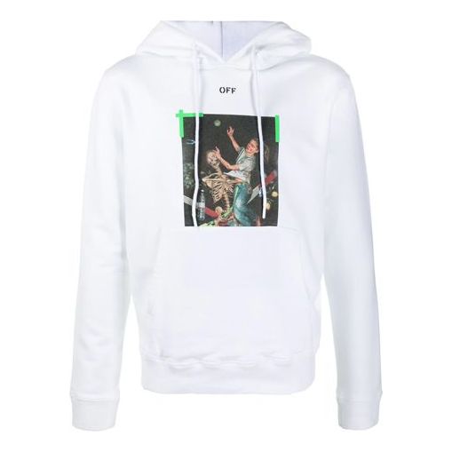 Off-White Arrows Printing Hooded Pullover Men White OMBB034F20FLE0110155