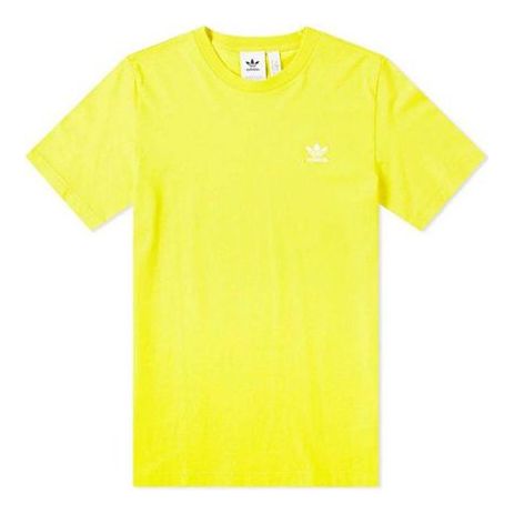 adidas originals Round Neck Pullover Short Sleeve Yellow FN2839
