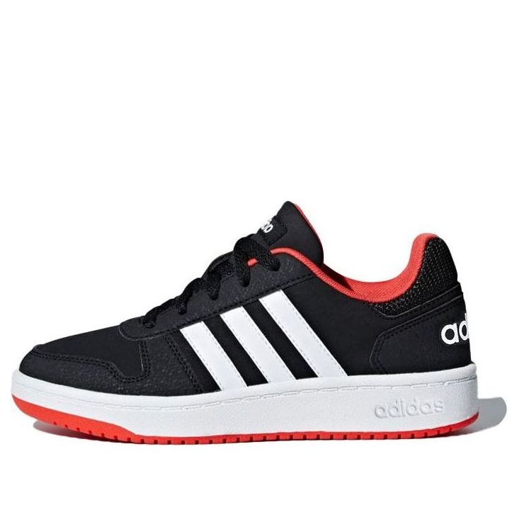 (GS) adidas Hoops 2.0 J 'Black White Red' B76067