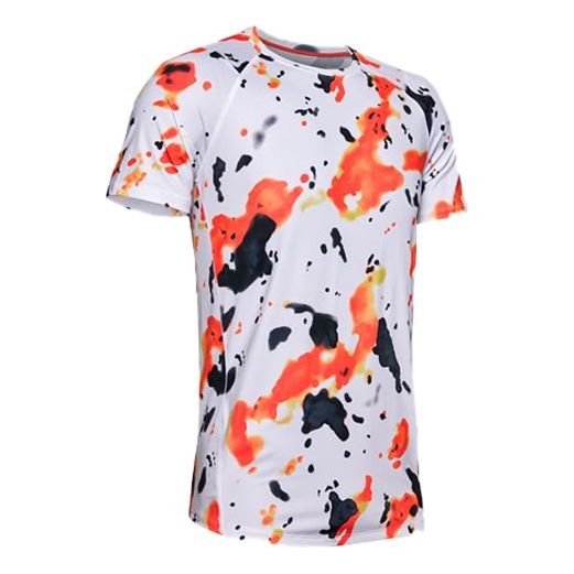 Men's Under Armour Training Casual Sports Short Sleeve White 1355204-871
