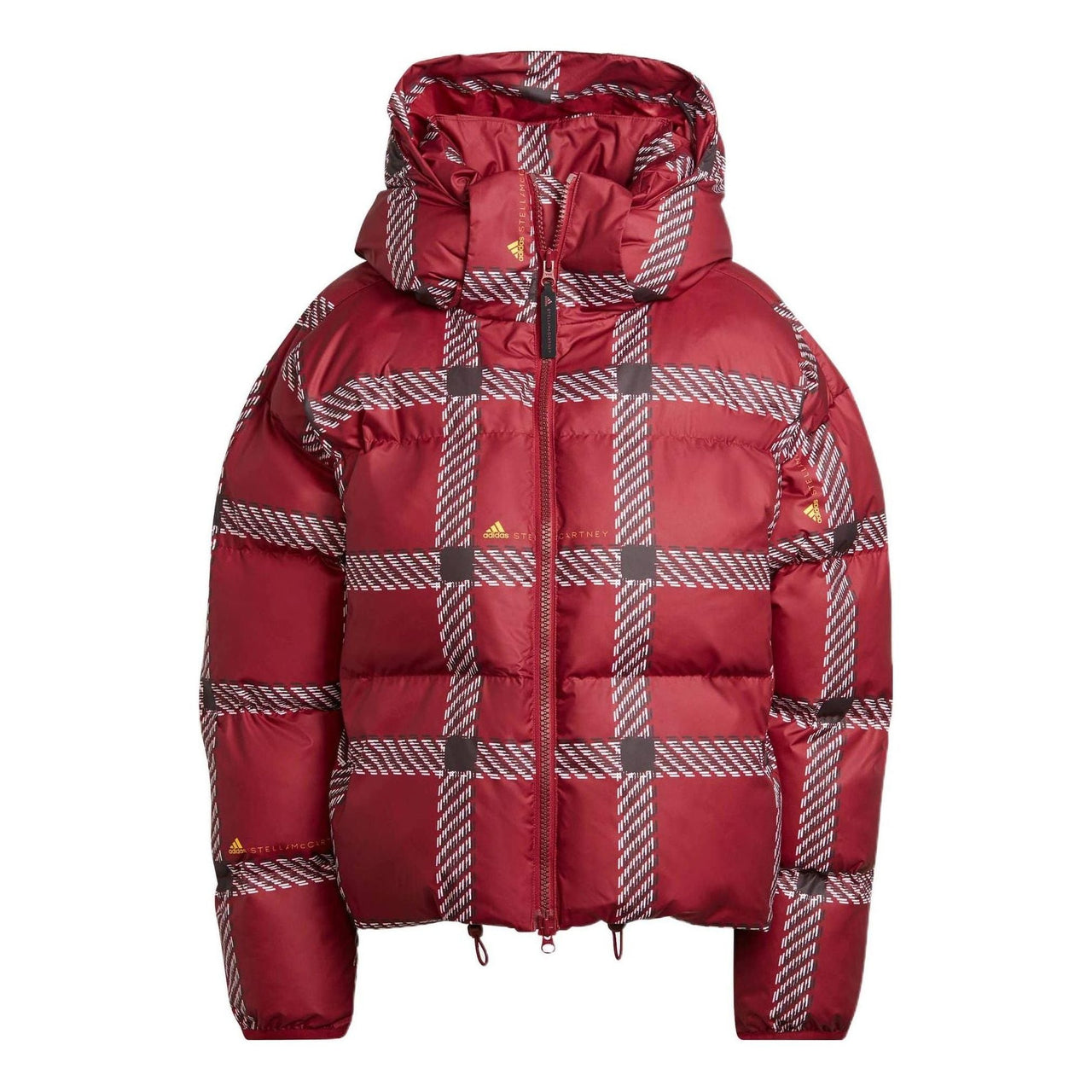 (WMNS) adidas by Stella McCartney Short Padded Printed Winter Jacket Asia Sizing 'Red White' HG6903