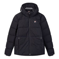 FILA Casual Sport Tat Hoodie Down Jacket Blue F61M948911F