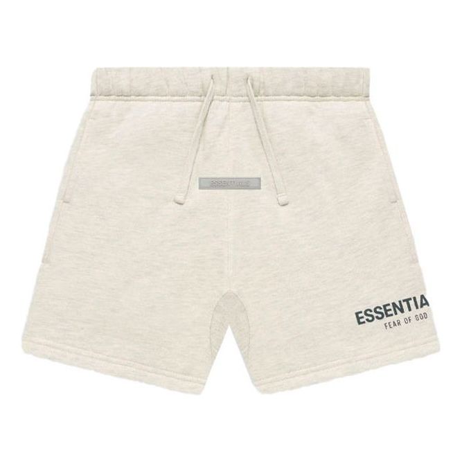 Fear of God Essentials Fw21 Sweatshort 'Light Heather Oatmeal' FOG-FW21-175