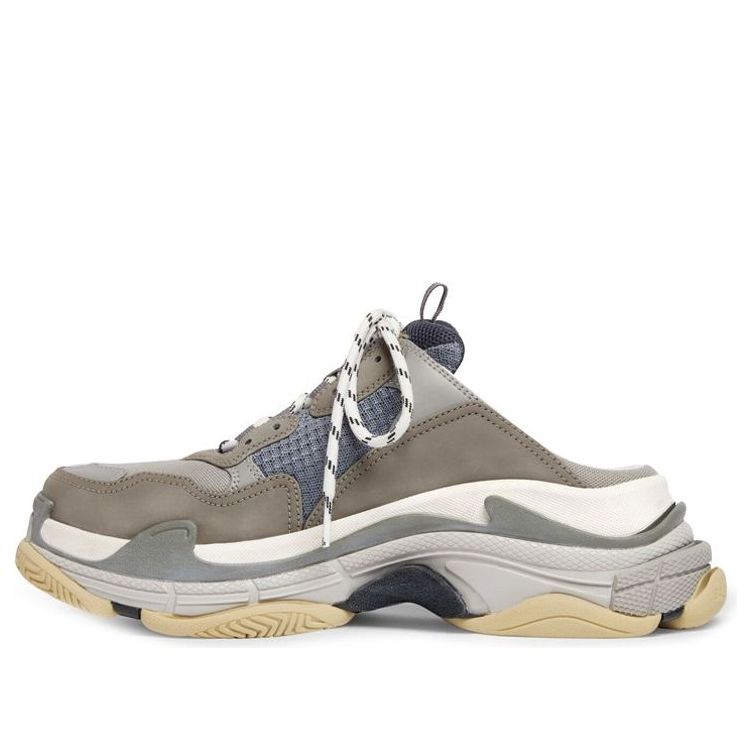 Balenciaga Triple S Mules 'Grey Blue Double Foam and Mesh' 755687W3SM11259