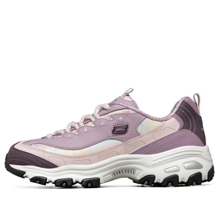 (WMNS) Skechers D'Lites 1.0 'Purple Black' 149240-LAV