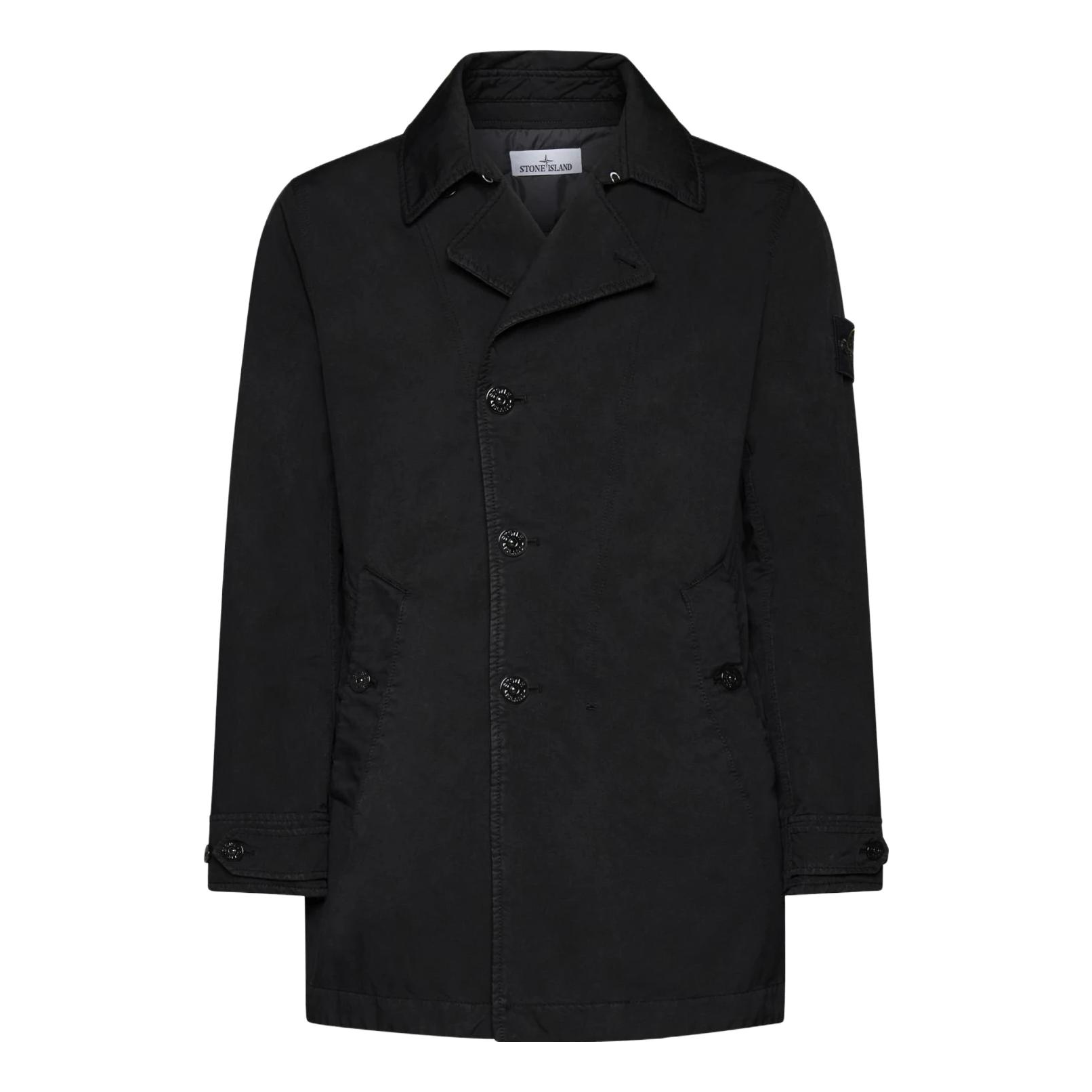 STONE ISLAND Short Trench Coat 'Black' 791542149-A0029