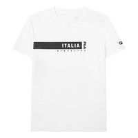 FILA Letter Printing Sports Round Collar Male White A11M131124F-WT