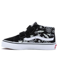 (PS) Vans Checkerboard Sk8-Mid Reissue Hook and Loop Shoes 'Black White' VN00018TBMV