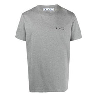 Off-White SS21 Logo Printing Round Neck Short Sleeve Ordinary Version Gray OMAA027S21JER0040810