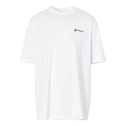 Burberry MENS Logo Print Short Sleeve White 80243571