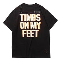 Men's Timberland SS20 Slogan Printing Short Sleeve Black A28NN001