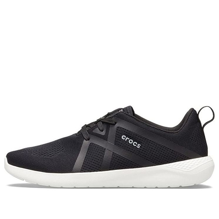 Crocs LiteRide Modform Lace Sneakers 'Black White' 206070-066