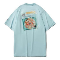 (WMNS) Li-Ning x Disney Crossover Sports Fashion Series Tee 'Light Blue' AHSR214-4