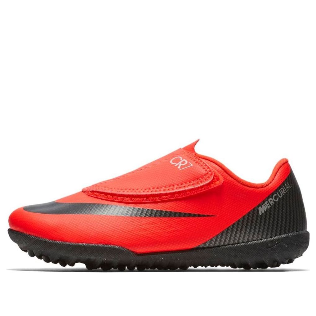 (GS) Nike Mercurial Vapor 12 Club CR7 TF 'Red Black' AJ3108-600