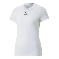 (WMNS) PUMA Classics Slim T-Shirt 'White' 535610-02