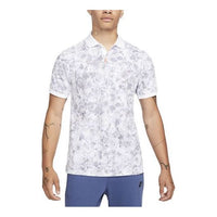 Men's Nike Casual Tie Dye Printing Short Sleeve White Polo Shirt DA4365-100