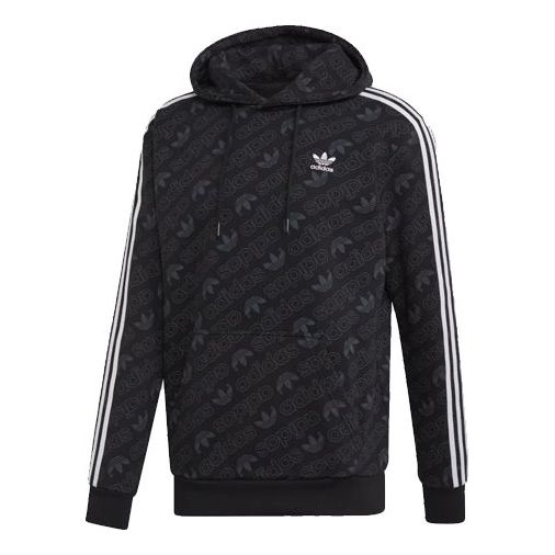 adidas originals Mono hooded Sports Pullover 'Black' ED7049