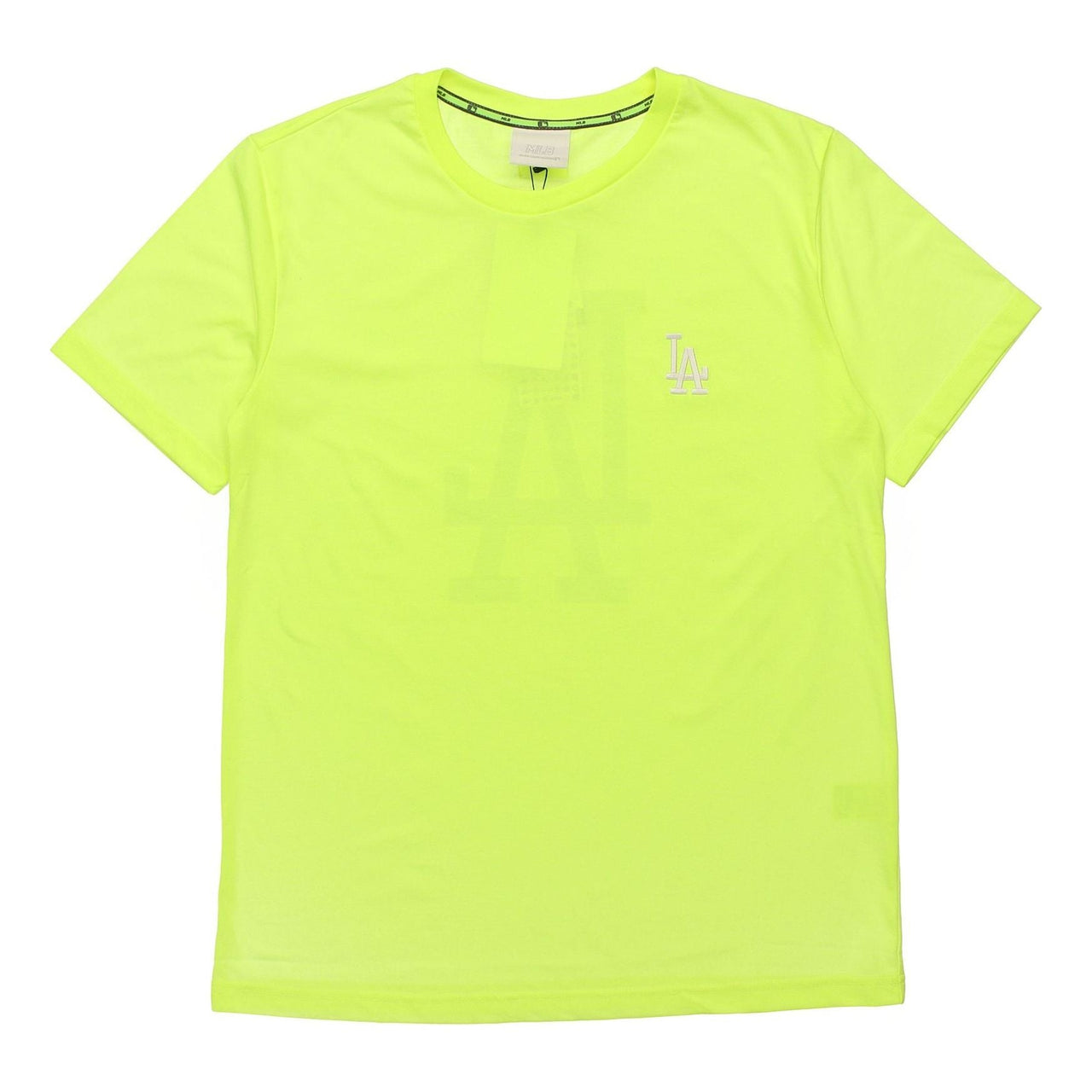 MLB LA Dodgers Los Angeles Dodgers Big Logo Round Neck Short Sleeve Unisex Fluorescence Yellow 31TS03031-07Y