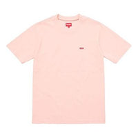 Supreme SS18 Small Box Pique Tee Peach Logo Tee SS18-0188