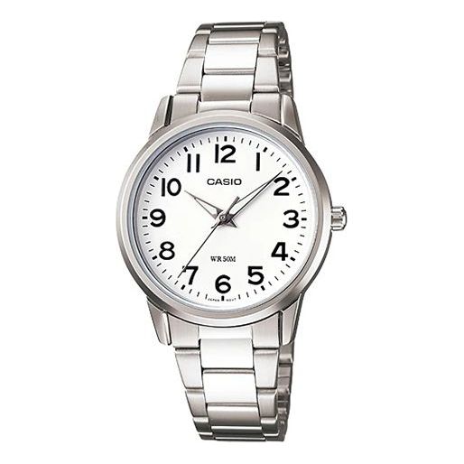 CASIO Waterproof Stainless Steel Strap Silver Analog LTP-1303D-7BV