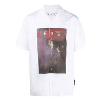 Off-White SS21 Arrows Pattern Printing Short Sleeve Shirt Version White OMGA163S21FAB0070125