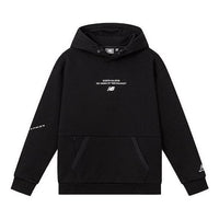 New Balance Sportswear Hoodie Asia Sizing 'Black White' 5CC39593-BK