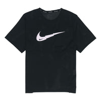 Nike Quick Dry Breathable Mesh Sports Short Sleeve Black DB4006-010