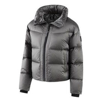 (WMNS) Skechers Short Down Jacket 'Grey' P422W020