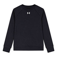 (GS) Under Armour Rival Fleece Crew Sweater 'Black White' 1379796