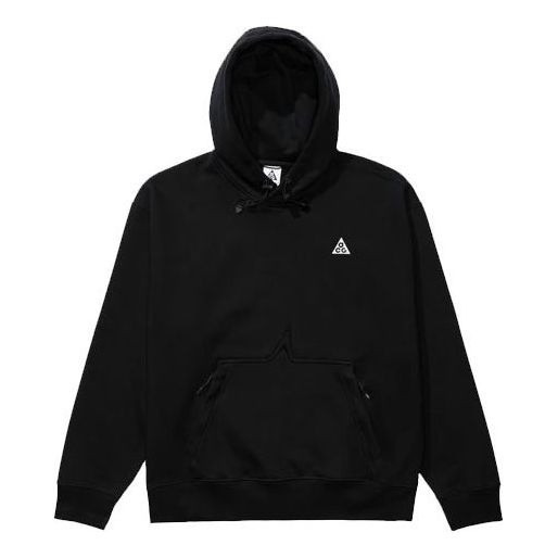 Nike ACG Casual Embroidered Logo hooded Pullover Long Sleeves Black CW4490-013