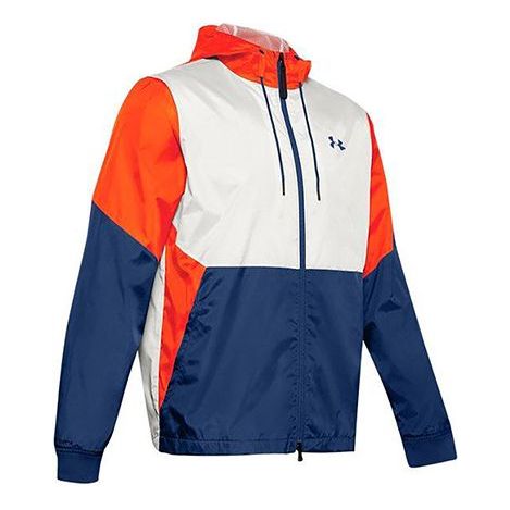 Men's Under Armour Legacy Training Protection Colorblock Jacket Orange 1345405-112
