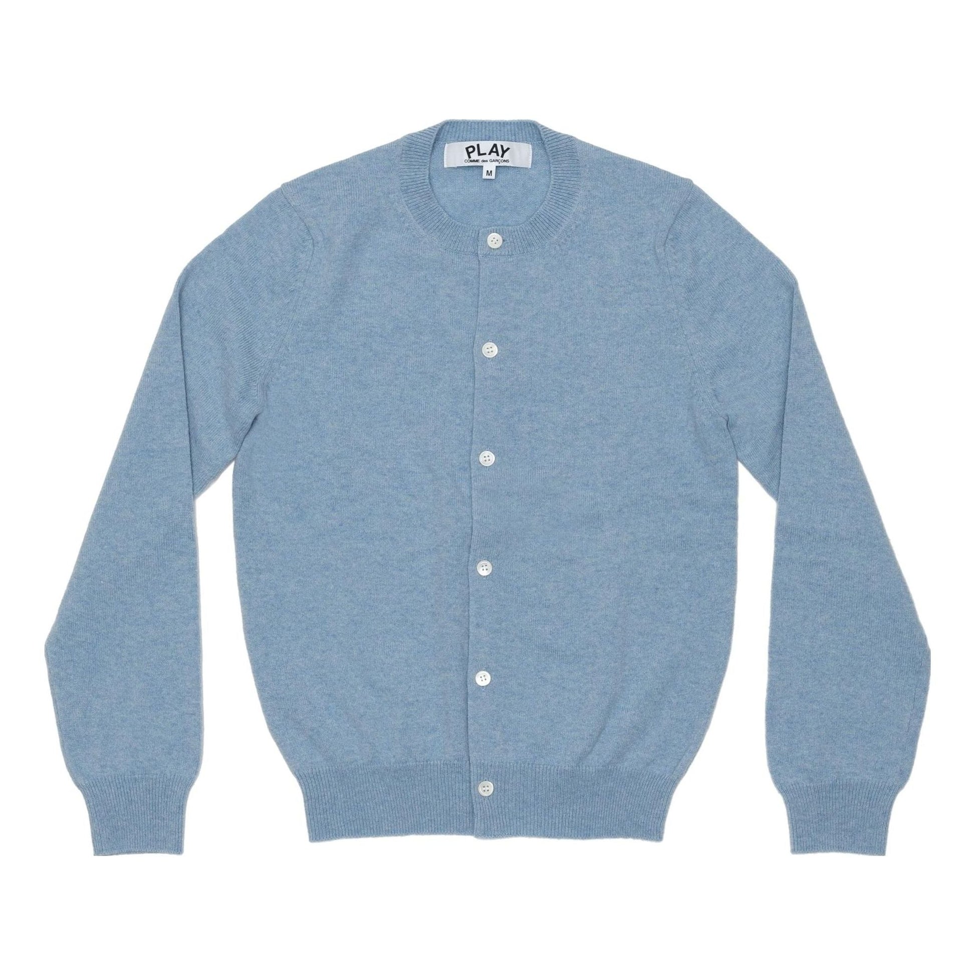 (WMNS) COMME des GARCONS PLAY V-Neck Pullover Sleeve Heart 'Blue' AZ-N091-051-2
