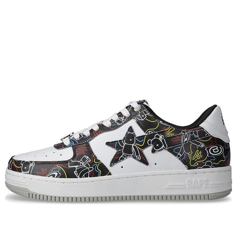 A BATHING APE Bape Sta Be@R Camo X Medicom Toy Exhibition 'Black White' 1H73-291-911-BLACK